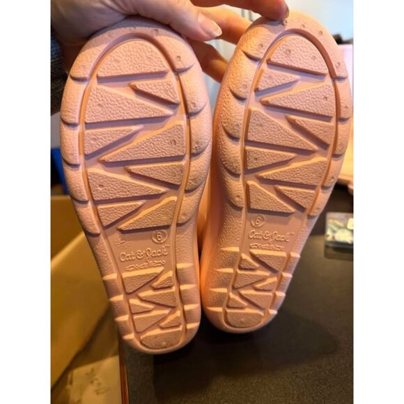 Childrens Cat & Jack Blush Pink Rubber Rain Boots Size 6 - Picture 4 of 4